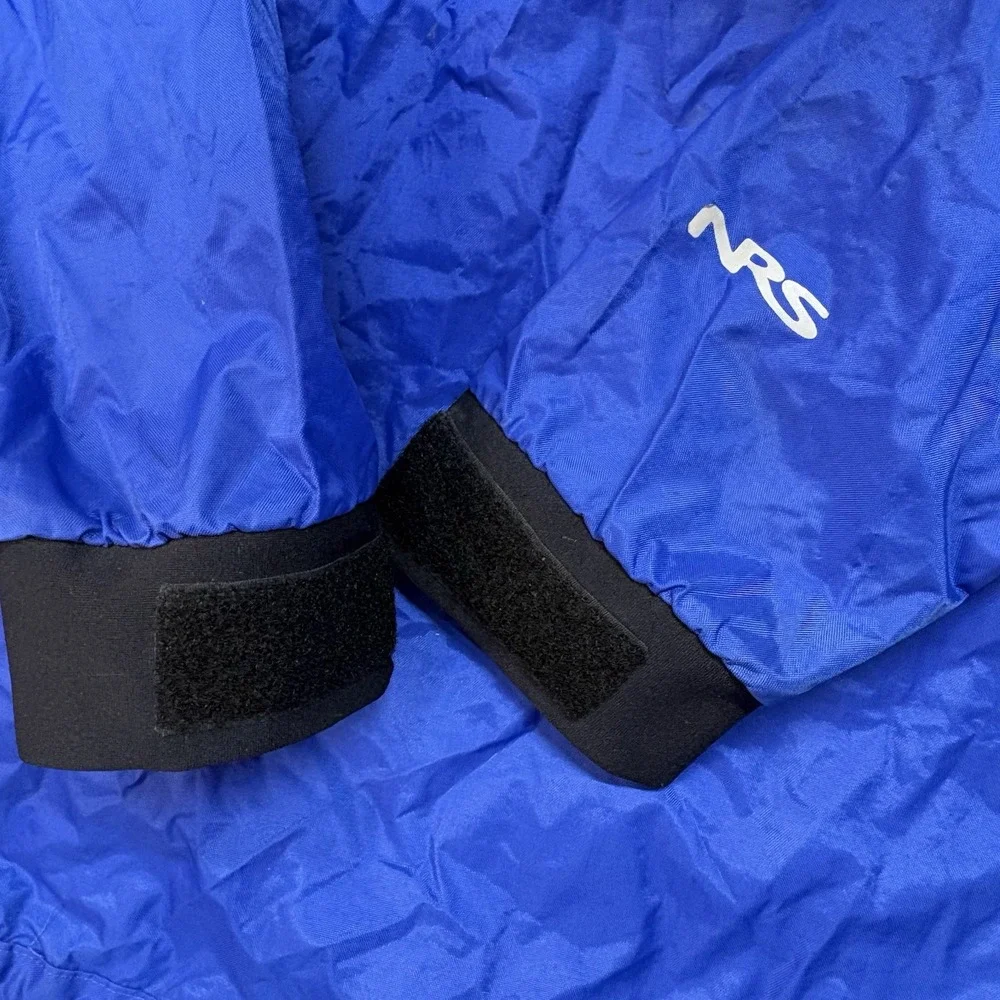 NRS Rio Jacket Mens Small Blue Pullover Waterproof Kayak Canoe Paddling Dry Top